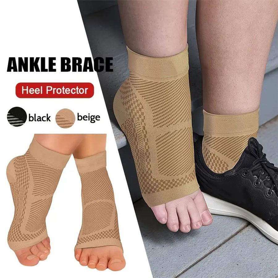 Ankle Brace Sock - 1 Para Sportowych Skarpet Kompresyjnych, 20-30
