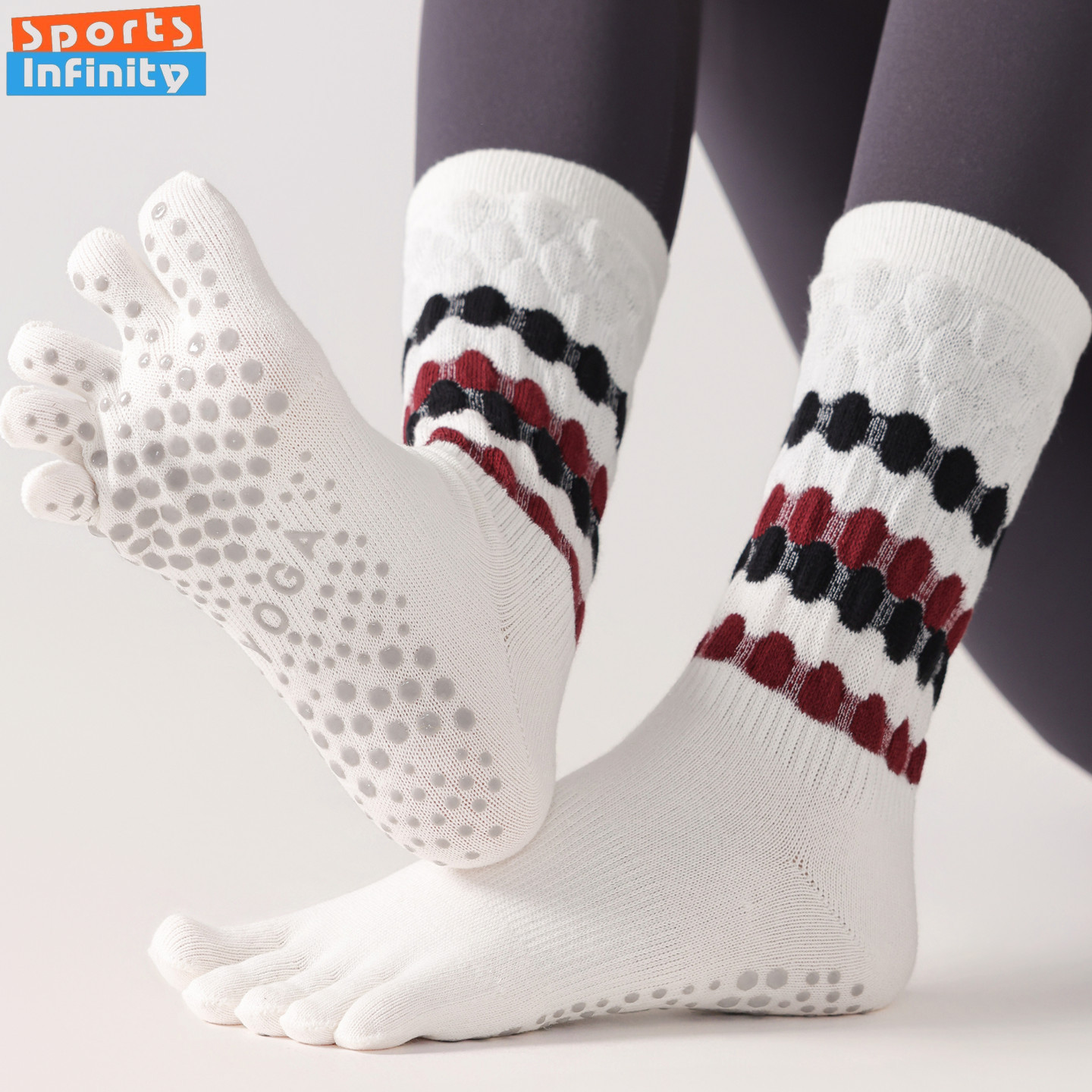 Toe Sock Split - Skarpety do jogi z pięcioma palcami,