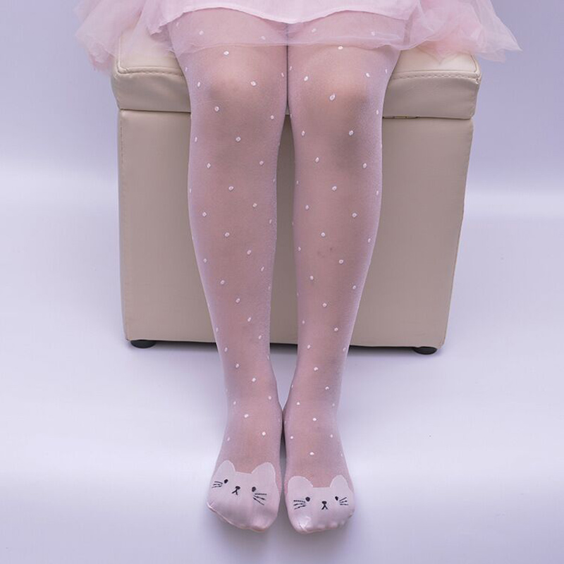 Tights Pantyhose Sheer - Rajstopy taneczne baletowe cienkie w kropki
