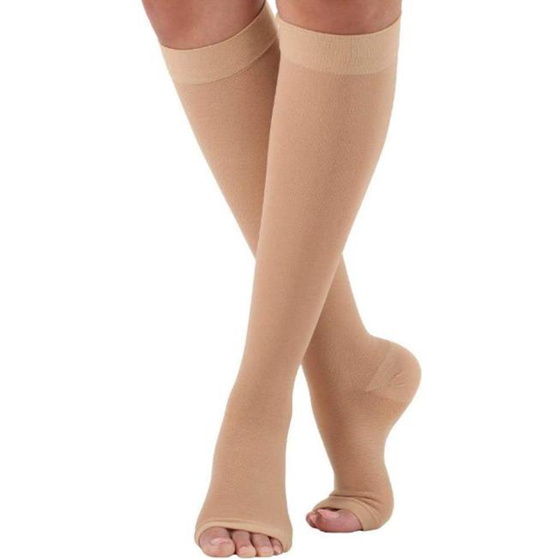 Compression Sleeve Calf - S-xl pończochy uciskowe Stretch z wystającym