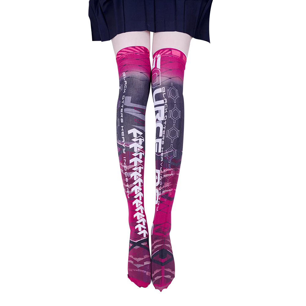 Knee High Sock Women - Anime Gra Robot AI Mech Pończochy