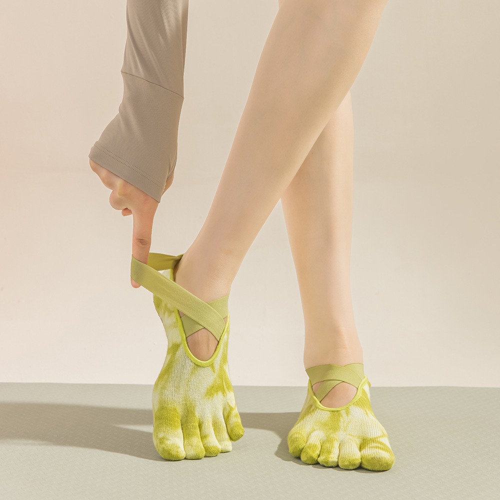 Toe Sock Split - Damskie skarpety do jogi z pięcioma