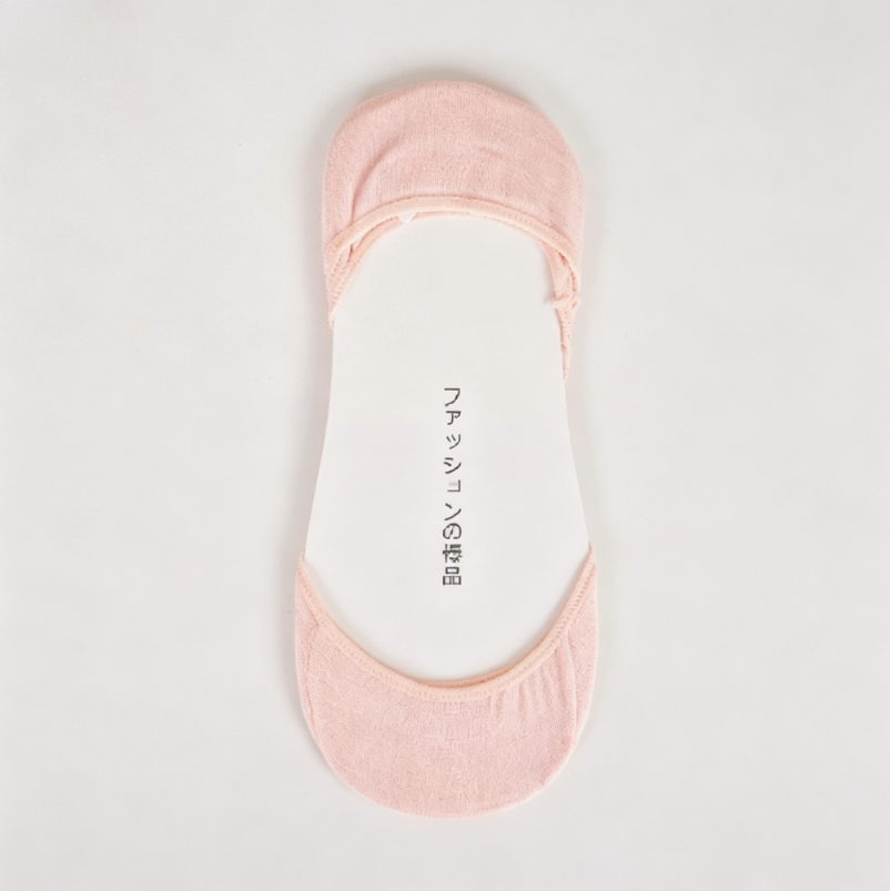 Jasnoróżowe bawełniane skarpet – Invisibility Sock Loafer recenzja i cena
