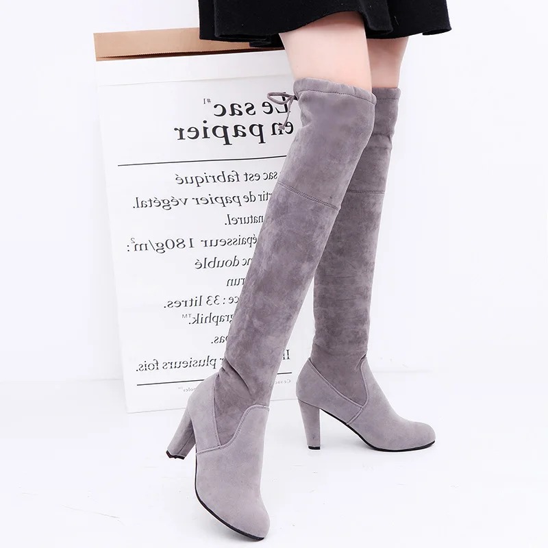 Damskie kozaki za kolano ze st – Knee High Sock Women recenzja i cena