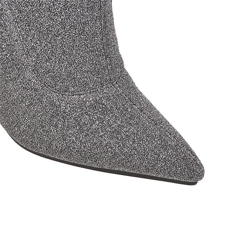 Plus Size Stretch Leopard Over – Knee High Sock Women recenzja i cena