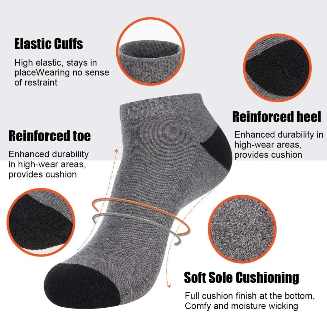1-10 Par Oddychających Męskich – Ankle Sock Low Cut recenzja i cena