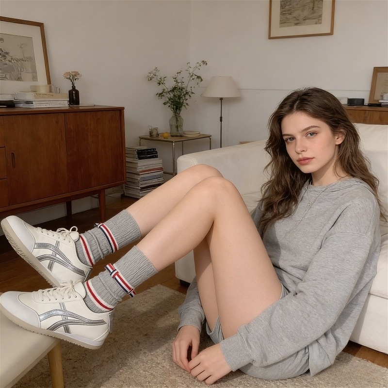 Damskie skarpetki w paski z ba – Cotton Crew Sock Pack recenzja i cena