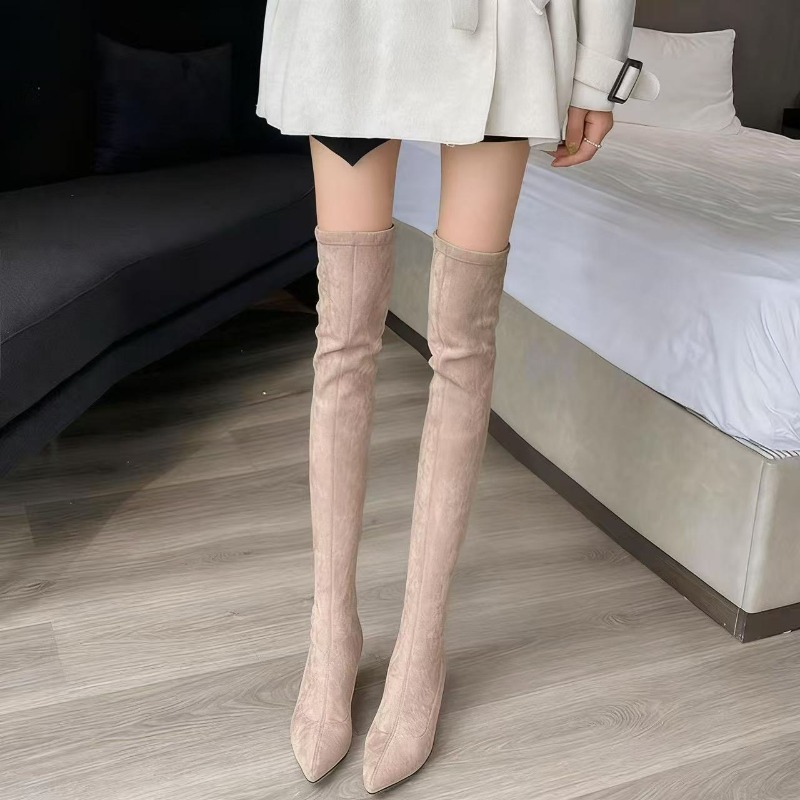 Seksowne damskie kozaki z ostr – Knee High Sock Women recenzja i cena