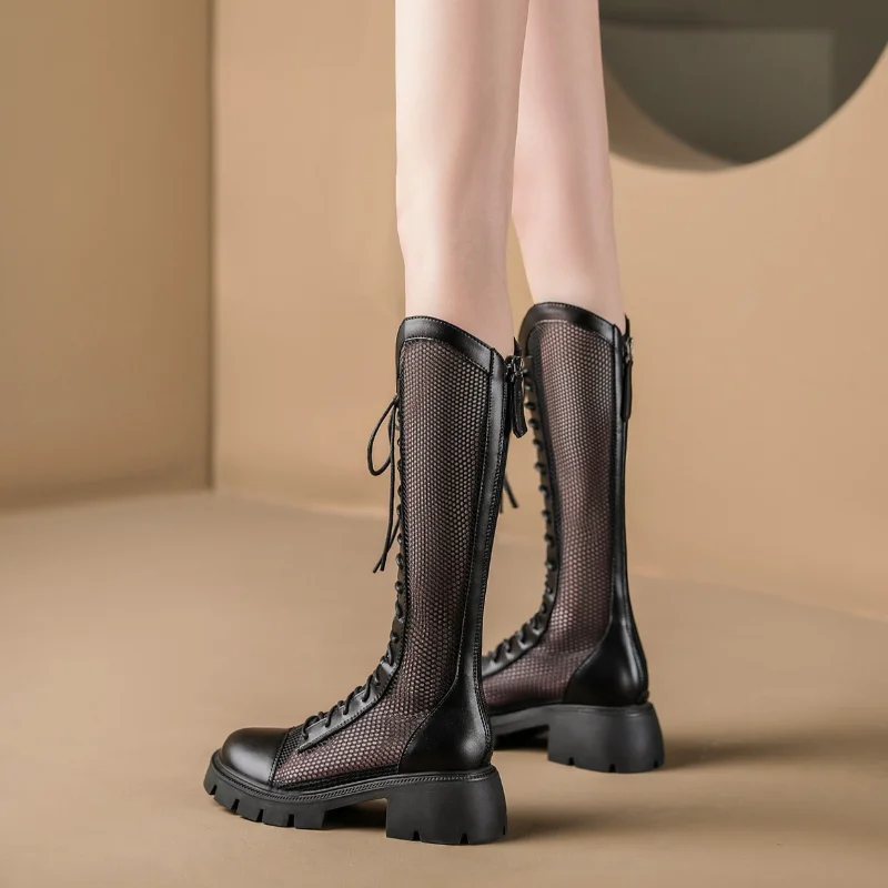 Damskie letnie kozaki do kolan – Knee High Sock Women recenzja i cena